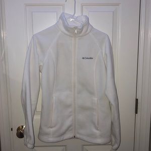 A white columbia jacket